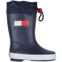 Tommy Hilfiger Gummistøvler - Navy m. Logo - - 30 - Gummistøvler