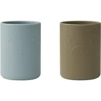 Liewood Kopper - 2-pack - Ethan - Blue Tåke/Khaki Mix - - OneSize - Kopp