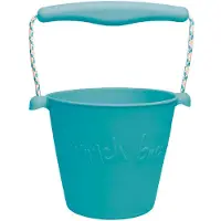 Scrunch Bøtte - Silikon - 13 cm - Petrol - - OneSize - Bøtte