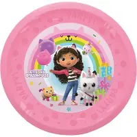 Procos Plastplater - 4-pack - 21 cm - Gabby's Dollh - - OneSize - Tallerken
