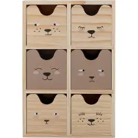 Bloomingville Oppbevaringsboks - Calle - Naturlig - - OneSize - Oppbevaring