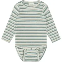 Minymo Body I/e - Rib - Lily Pute - - 1 år (80) - Langermet Body