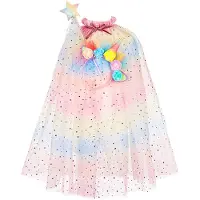 Souza Kostymer - Kapp m. Tryllestav/Horn - Unicorn - Flerfarget - - 3-4 år (98-104) - Kostymer