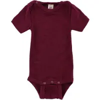 Engel Body k/e - Ull/Silke - Plommelilla - - 98/104 - Kortermet body