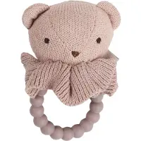 Smallstuff Biterangle - Bjørn - Strikk - 10 cm - Soft Rose - - OneSize - Bitering