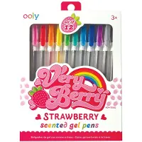 Ooly Kulepenner m. Jordbærduft - 12 stk. - Veldig Berry - - OneSize - Fargesett
