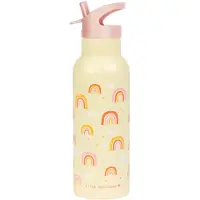 A Little Lovely Company Termo flaske - 500 ml - Regnbuer - - OneSize - Termo flaske