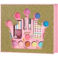 Suza Souza kosmetikkboks for barne-makeup, sett 15 deler. Korona