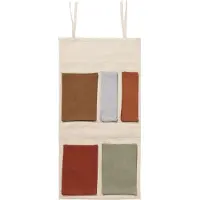 Ferm Living Vegglommer - Canvas - 65x32 cm - Off White/Multi - - OneSize - Oppbevaring