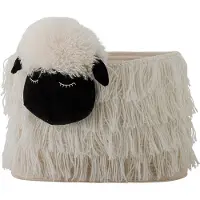 Bloomingville Oppbevaringskurv - 40x30 cm - Dukke - Hvit - - OneSize - Kurv