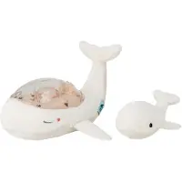 Cloud B Tranquil Whale Whale Lamp og Rangle hvit