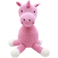 Naturezoo Kosedyr - Frk. Enhjørning - 18 cm - Rosa - - OneSize - Kosedyr