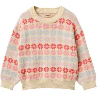 Wheat Genser - Strikk - Harlow - Sandshell Flowers - - 6 år (116) - Genser