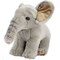 Living Nature Kosedyr - 15x9 cm - Sitting Elephant Young - Grå - - OneSize - Kosedyr