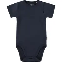 Sofie Schnoor Body I/e - Rib - Aske - Dark Blue - - 1 år (80) - Kortermet body