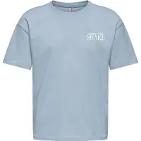 Kids Only T-skjorte - Loose - Noos - CookHelen - Soft Chambray/M - - 9-10 år (134-140) - T-skjorte