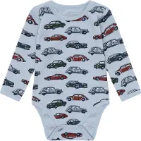 Hust and Claire Body I/e - Ull - HCBo Cars - Baby Blue - - 1½ år (86) - Langermet Body