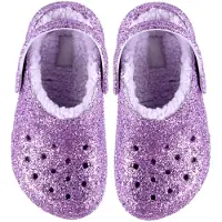 Crocs Sandaler m. Fôr - Classic+ Fôret tykk Glitter - Purple M - - 22/23 - Sandals