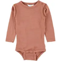 Joha Body I/e - Ull - Rødbrun - - 60 - Langermet Body
