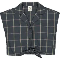 Müsli Skjorte - Rutete Crop - Natt Blue/Kasjmir - - 7 år (122) - Skjorte K/E