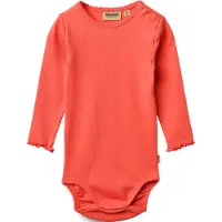 Wheat Body I/e - Rib - Regitze - Watermelon - - 1½ år (86) - Langermet Body