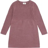 Hust and Claire Kjole - Ull - Strikk - Duri - Pale Mauve - - 3 år (98) - Kjole