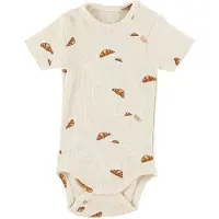 VACVAC Body k/e - Kurt - Mini Croissant - Beige - - 68/74 - Kortermet body