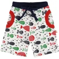 Katvig Shorts - Hvit m. Fisk - - 1½ år (86) - Shorts