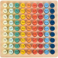 Kinder and Kids Matematikkbrett m. Plussbrikker - 20x20 cm - Tre - - OneSize - Tavle