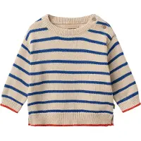 Wheat Genser - Strikk - Morgan - True Blue Stripe - - 74 - Genser