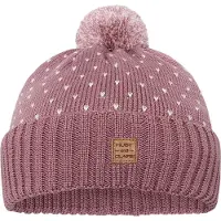 Hust and Claire Lue - Ull/Bomull - Strikk - HCFalke - Pale Mauve - - 0-1 år (50-80) - Lue