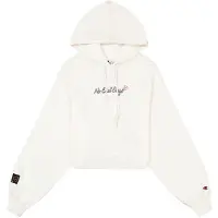 Champion Fashion Hettegenser - Crop - Hvit - - L - Large - Hettegenser