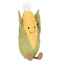 Jellycat Kosedyr - 27x8 cm - Amuseables Sweetcorn - - OneSize - Kosedyr