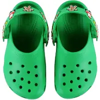 Crocs Sandaler m. Lys - Holiday CGT - Gress Green - - 28/29 - Blinkende sko