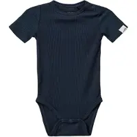 Sofie Schnoor Body k/e - Rib - Navy Blue - - 62 - Kortermet body