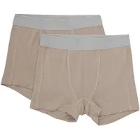 Minymo Boxershorts - 2-pack - Viskose - Enkelt og greit Taupe - - 5 år (110) - Boxershorts