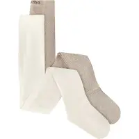 Minymo Sokker - 2-pack - Taupe - - 104/110 - Strømpebukser