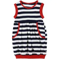 Katvig Kjole - Navy/Hvit Stripet - - 8 år (128) - Kjole