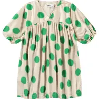 Molo Kjole - Camellia - Green Dots - - 7-8 år (122-128) - Kjole