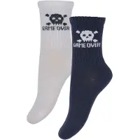 Minymo Sokker - 2-pack - Dark Navy/Hvit m. Dødningehode - - 35/38 - Sokker
