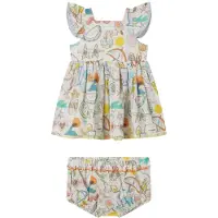 Stella McCartney Kids Kjole m. Bloomers - Hvit/Pastel - - 24 md - Kjole