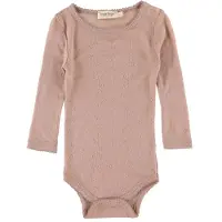 MarMar Body I/e - Benedikte - Ull - Brent Rose - - 1 år (80) - Langermet Body