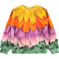 Molo Collegegenser - Maxi - Multi Kronblader - - 8 år (128) - Collegegenser