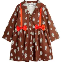 Mini Rodini Kjole - Paisley Aop - Brown - - 8-9 år (128-134) - Kjole