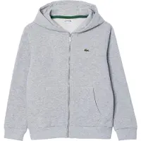 Lacoste Cardigan - LCB Core Fleece Hel glidelås - Argent Chine - - 12 år (152) - Cardigan