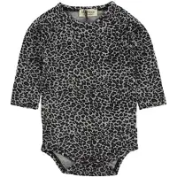 MarMar Body - I/e - Grå Leopard Mønster - - 62 - Langermet Body