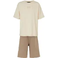 Emporio Armani T-skjorte/Shorts - Sandskjell/ristede cashewnøtte - - 7 år (122) - Shorts