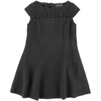 Emporio Armani Kjole - Svart m. Knapper - - 8 år (128) - Kjole