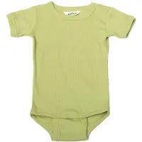 Joha Body k/e - Rib - Støvet Grønn - - 80 - Kortermet body