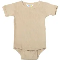 Joha Body k/e - Rib - Beige - - 80 - Kortermet body